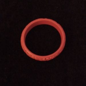 Red Slip on Cuff Bracelet